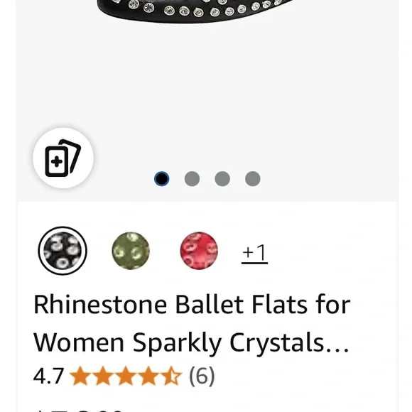 Black Studded Mary Jane Shoes - Picture 5 of 5